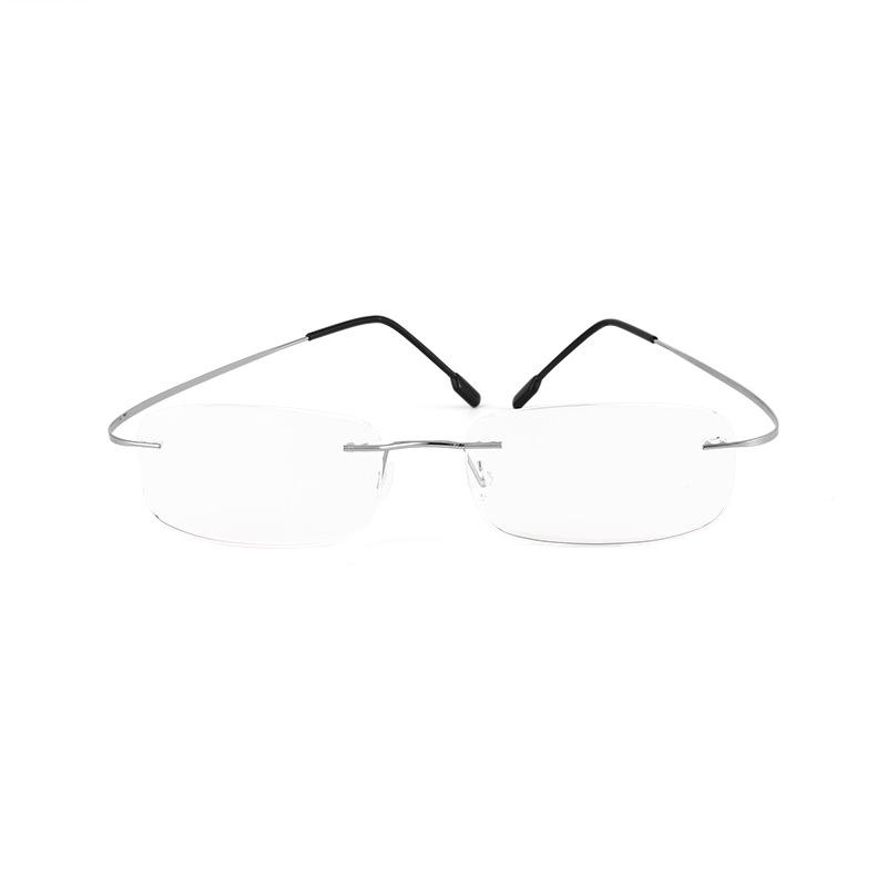 

Ультралегкие безрамочные очки для чтения для мужчин и женщин - Стильный, высококлассный дизайн для пользователей среднего и пожилого возраста +200 серебряный