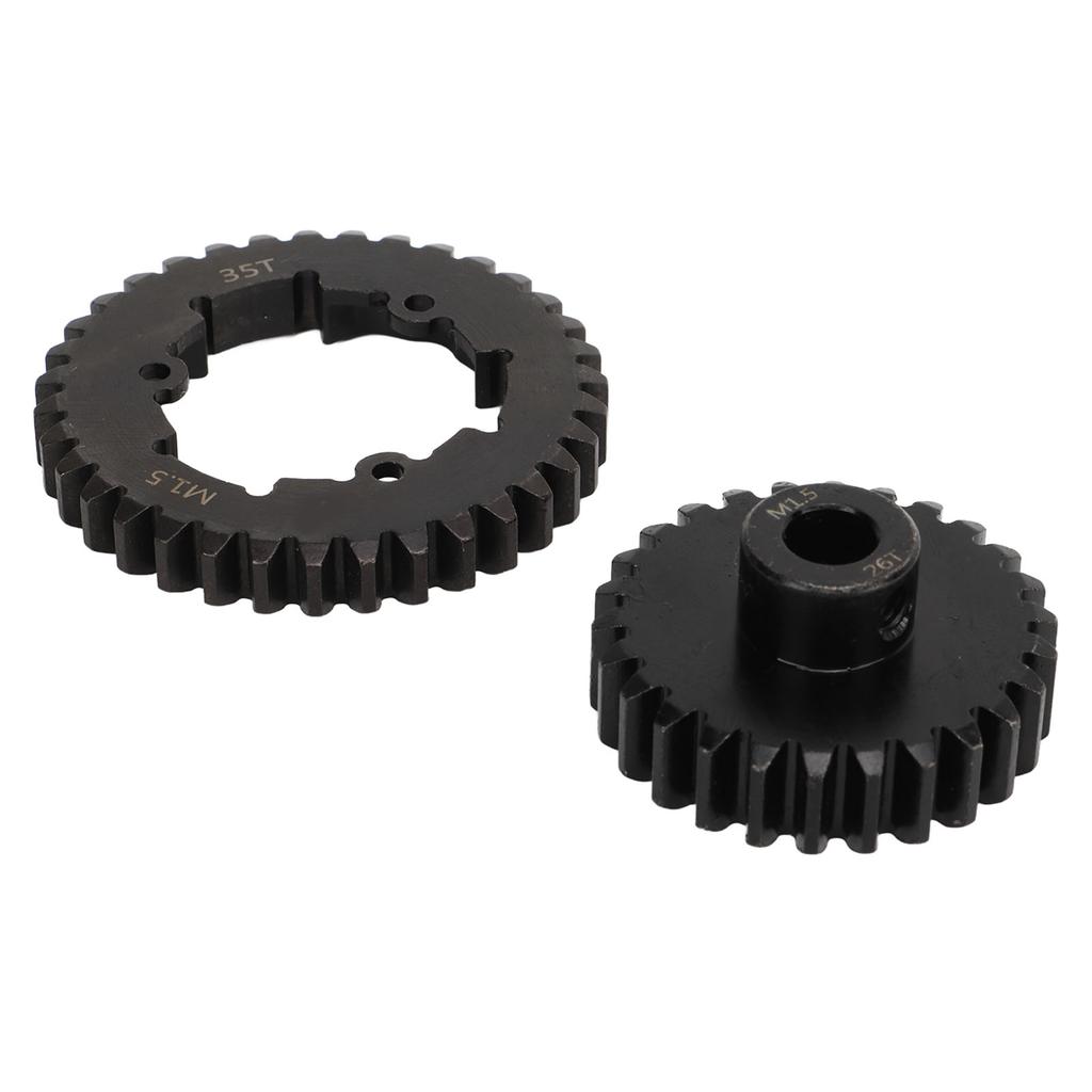 RC 35T Spur Gear Steel Wear Resistant Fine Workmanship M1.5 RC Spur Gear Pinion Set for TRAXXAS 15