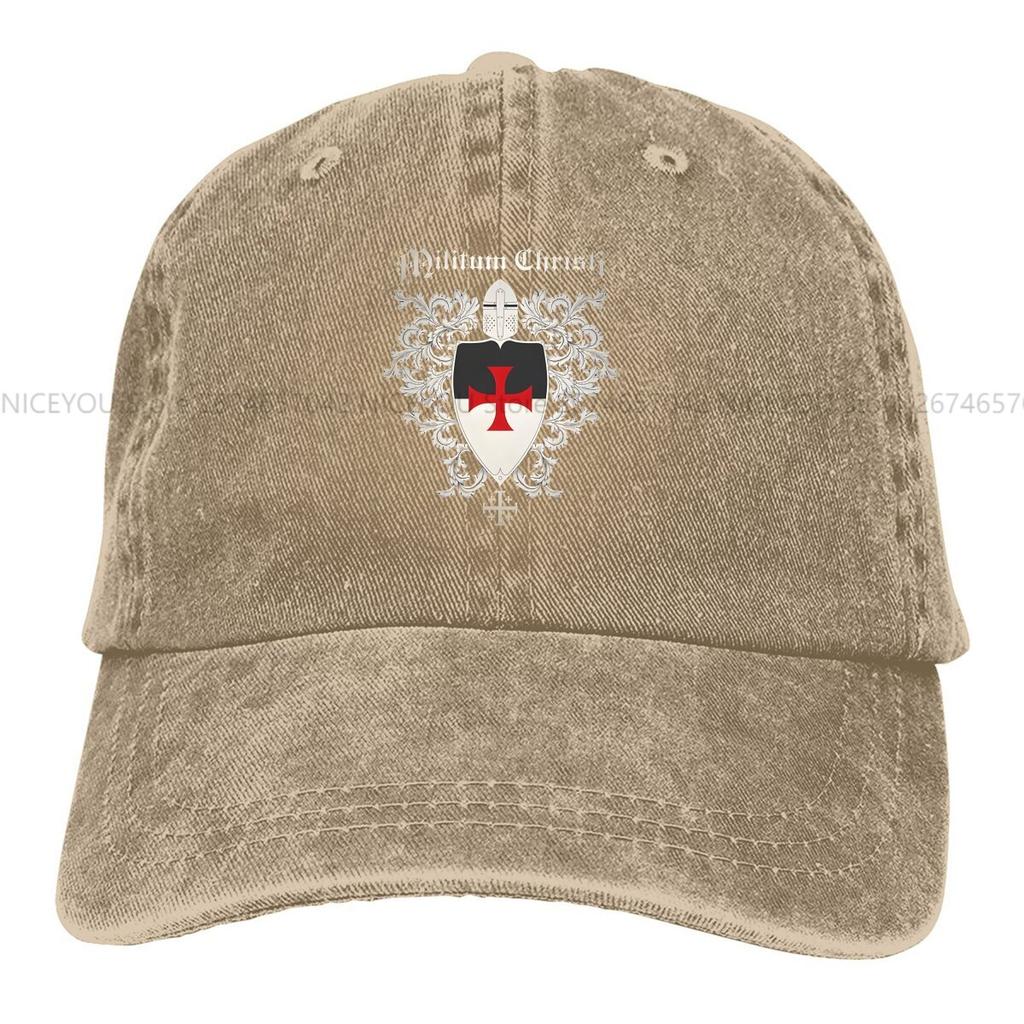 Pure Color Dad Hats Coat Of Arms Crusader Women's Hat Sun Visor Baseball Caps Knights Templar Peaked Cap