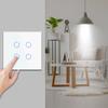 Bingoelec Factory Direct Touch Glass 4gang 1way Touch Switch Silicon for Promotion 500w/gang Smart Home Wall Switch for Sale