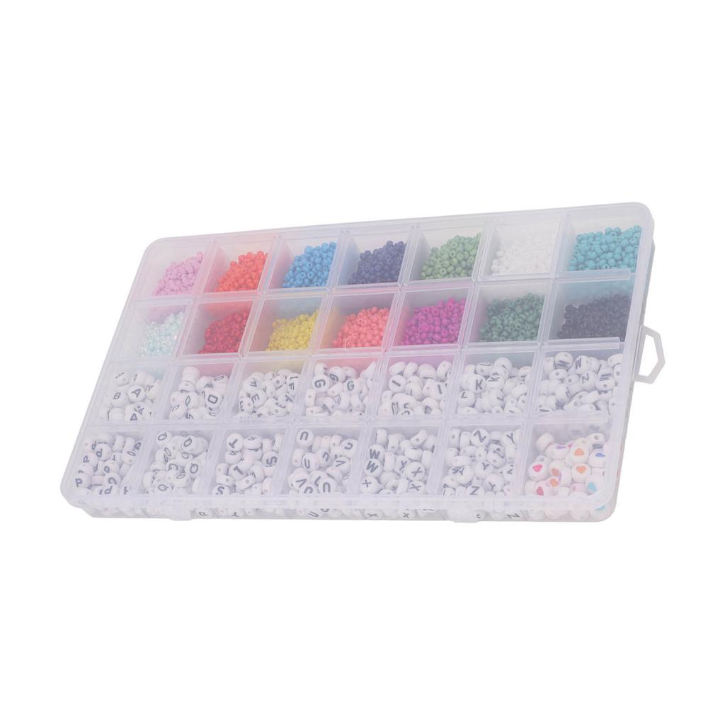 6303PCS Letter Beads with Storage Box Exercise Hand Eye Coordination DIY Production Plastic