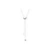 Y-Shaped Star And Moon Necklace Women Necklace Blue 5412630