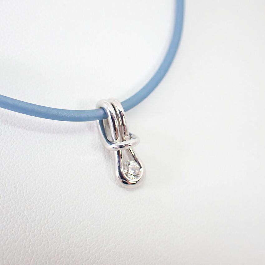 [Used] K18/Rubber Diamond/0.16ct Pendant/Necklace/g524-21