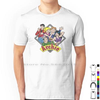 The Archies T Shirt 100% Cotton Archie Veronica Jughead Richie Classic Cartoon Comics Short Long Sleeve Tee Top