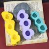 3 Hole Candle Holder Mold Flower Heart Candlestick Silicone Mould Concrete Resin Cast Molds for Wedding Valentines Day