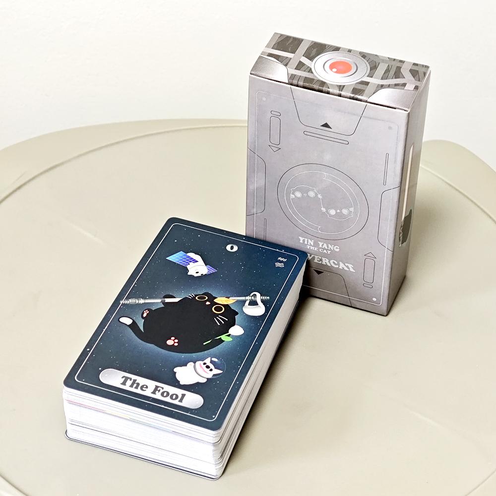 

10.3*6см Yin Yang Cat Univercat Tarot 83 шт. Карты (с 5 специальными картами)