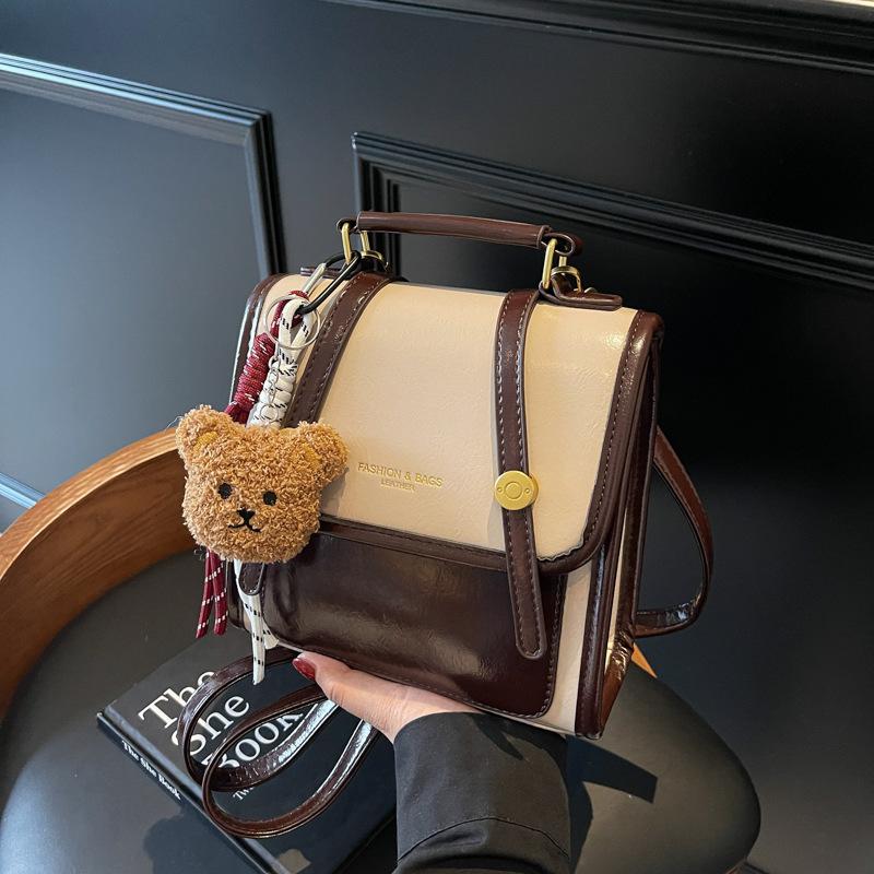 Retro backpack bag women's new casual versatile high-end commuter travel small backpack