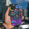 Trippy Magic Mushroom Art  Phone Case For iPhone 17,16,15,14,13,12,11 Pro,Max,Plus,X,XS,XR,SE4,E Mini Transparent Soft Cover