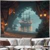 Mysterious Pirate Cave Background Hanging Cloth Perfect for Living Room, Bedroom, Office and Party Decoration Tapestries