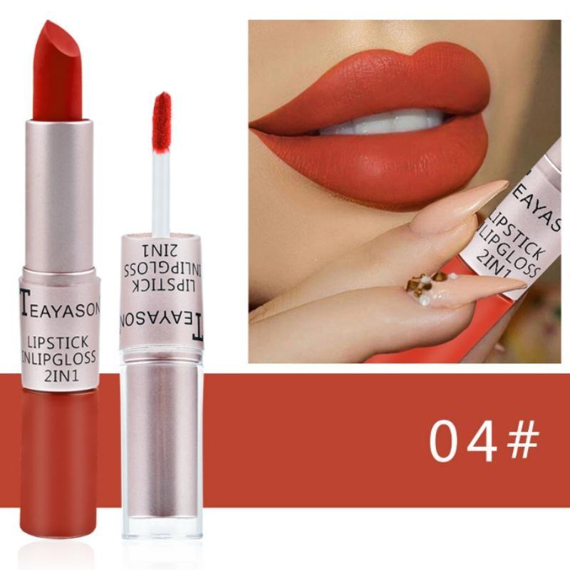 12 Kolorów Szminek Szminka Wodoodporna Długotrwała Matowa Aksamitna Błyszczyk Do Ust Makijaż