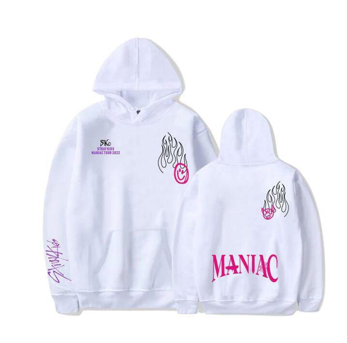 

Толстовка с надписью «MANIAC Cross-Border Tour»: Трендовая гендерно-нейтральная толстовка с капюшоном Medium