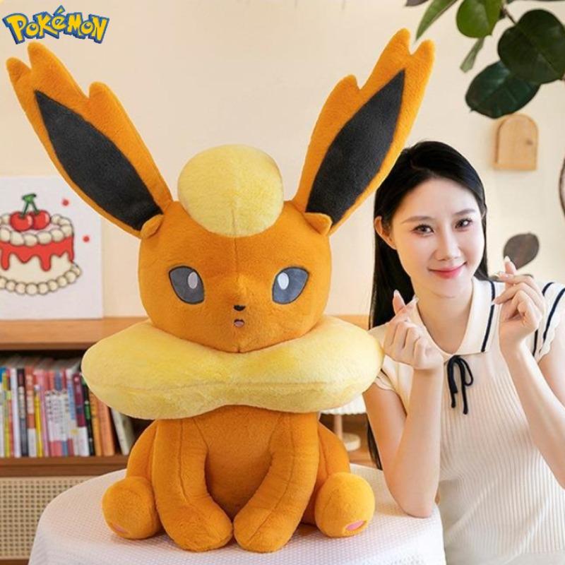 456080Cm Flareon Plushies Pokémon Cartoon Anime Stuffed Kawaii Ornament Comfortable Soft Doll Toys Peluche Pillow Gift