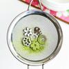 Forme de dessin animé Tamis à Matcha Argenté Tamis à Matcha Perles Presse à Poudre de Matcha pour Aide à Broyer et Tamiser