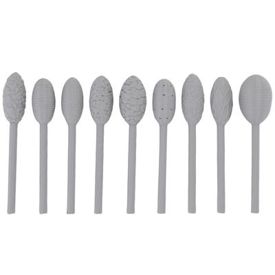 9PCS Clay Art Texture Tools Set Plastic DIY Clay Sculpting Modeling Pattern Roller Sticks for Art Projects Pottery