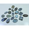 353Cts. Natural Labradorite Carving Mix Cabochon Loose Gemstone 19Pcs Lot LL-1146