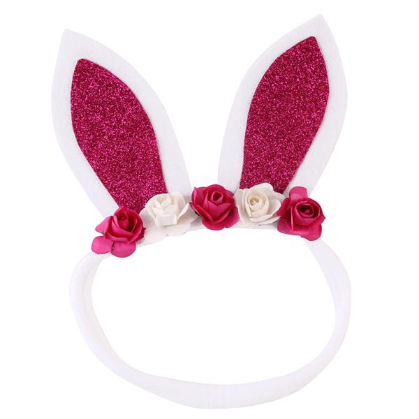 Bunny Ear Headband Hairband Rabbit Ear Carrot Hair Hoop Headpiece For Easter Costume Party 1 Piece