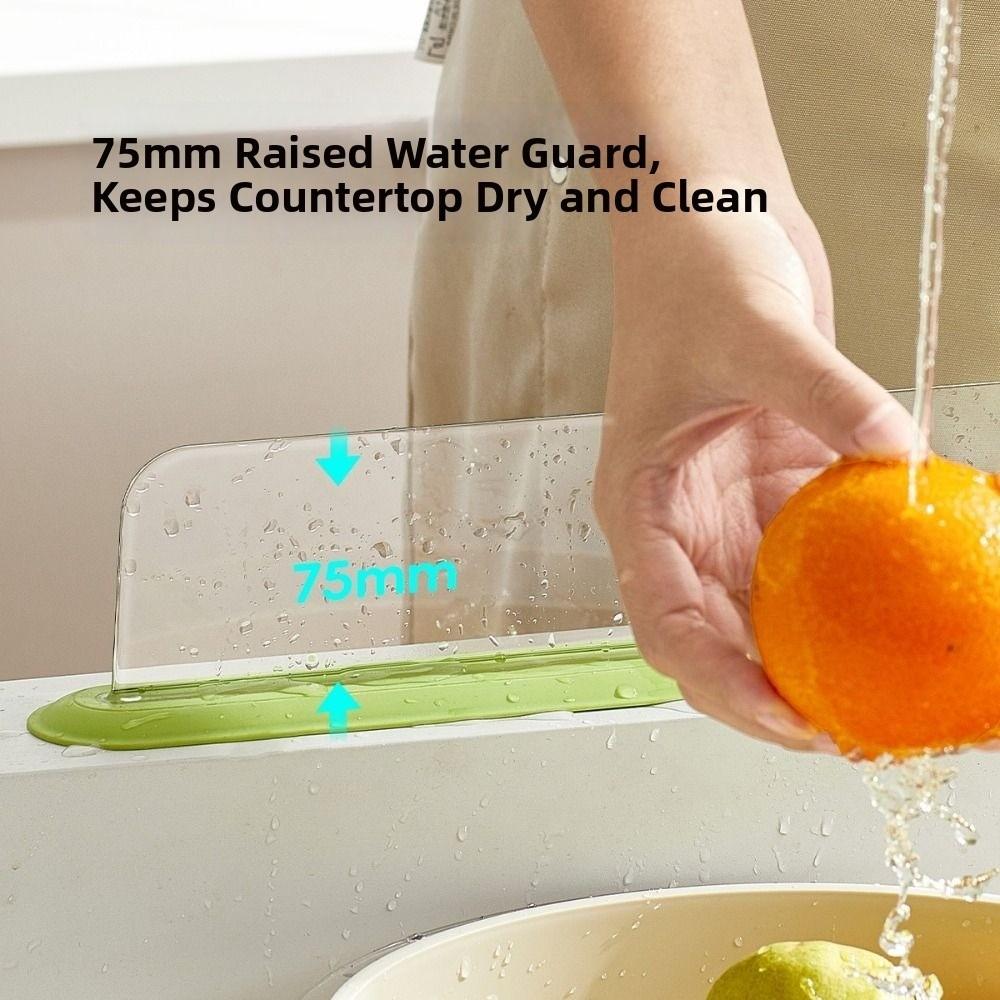 Oil-Proof Sink Baffle Splash Guard Silicone Water Baffle Bar New Sink Organizer  Kitchen Gadget