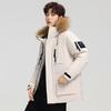 Winter thick down jacket men and women couples tide brand cross-border tooling can be opened two outdoor tooling fur collar pie overcome coat