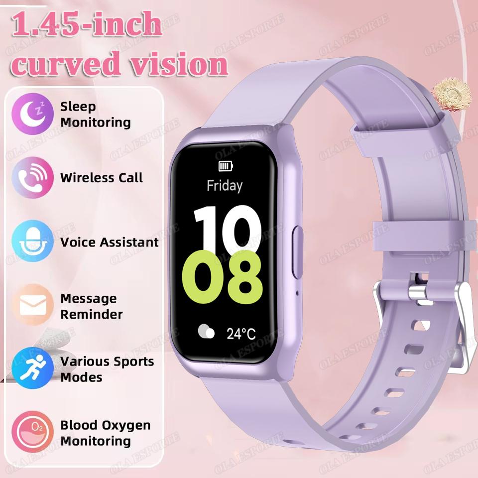 New Smart Watch Bluetooth Calling Heart Rate Blood Oxygen&Sleep Monitoring Flashlight IP68 Waterproof Voice Assistant Men Women Smartwatch HW12