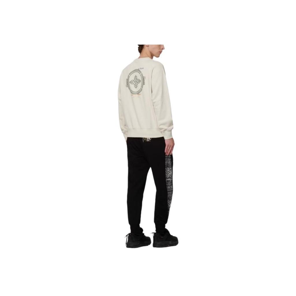 Evisu Logo Side Zipper Sweatpants Men bottoms Black 2EAGNM2SP461STCT
