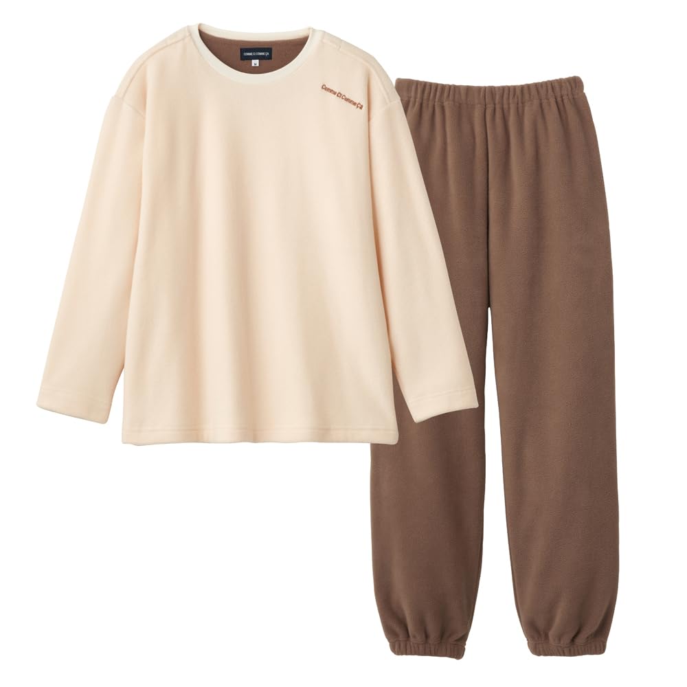 

Gunze CI Comme CA Fleece Long Sleeve and Ivory Women s Loungewear, Pants,