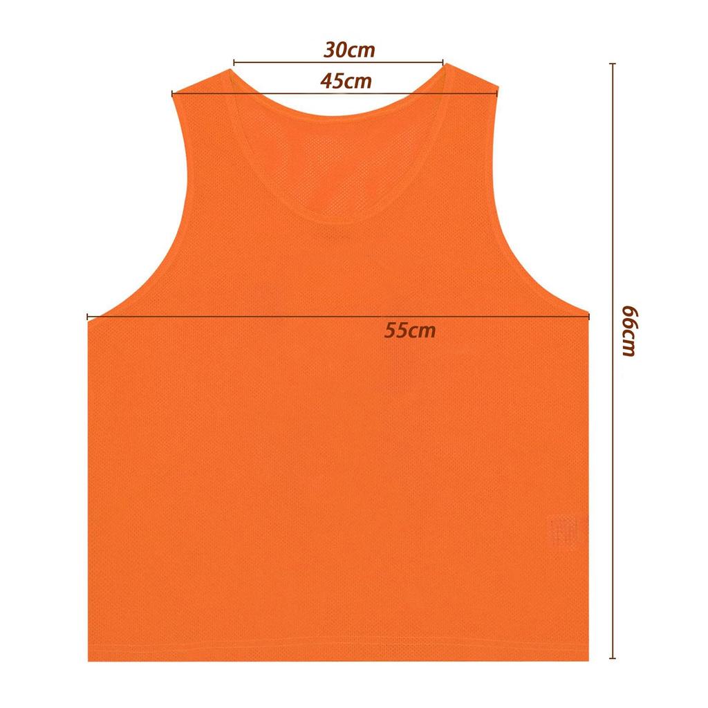 [TOEPODO] Adult Soccer Bibs, Plain, 6-Piece Set with Storage Bag, Junior Soccer Bibs, 10 Colors, Mesh, Breathable, Quick-Drying, Unisex, Suitable for