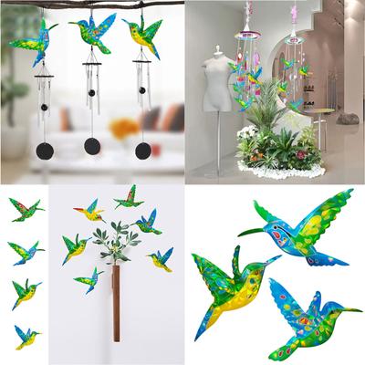Holographic Keychain Silicone Mold Wind Chime Resin Mold Hummingbird-Epoxy Resin Casting Mold for DIY-Jewelry Making