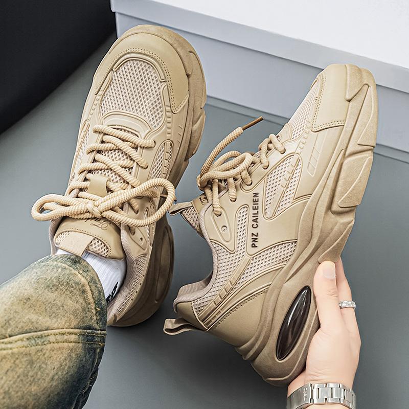 New Arrival Men Thick Sole Casual Shoes Comfort Breathable Fashion All Match Sport Sneakers Male Outdoor Daily Wear Footwear