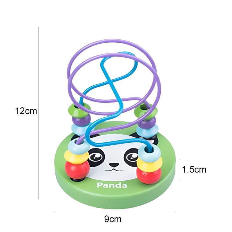 Children Wooden Toys Clock Rainbow Tower Caterpillar Around Beads Shape Matching Kids Montessori Early Education Toy TMZ