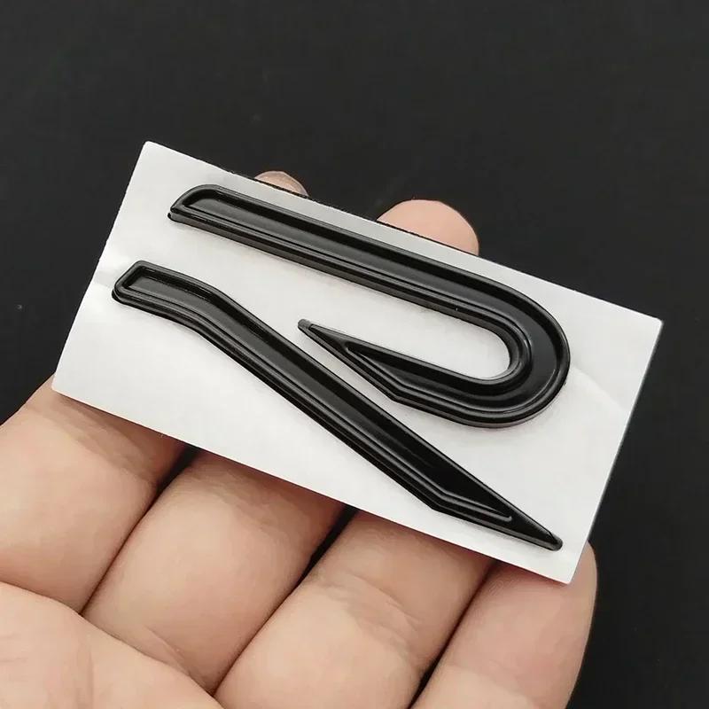 Insignia Emblema R de Metal 3D Pegatinas Calcomanías para Carrocería Cola Maletero para VW Volkswagen GTI R Rline Golf Beetle Passat Sharan Jetta BA5