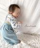Nissen Baby All Clothes for Boys and Size 70 Romper/Coverall, Hakama-Style Coverall/Two-Way (Baby Clothes/Children's Girls), Sax,
