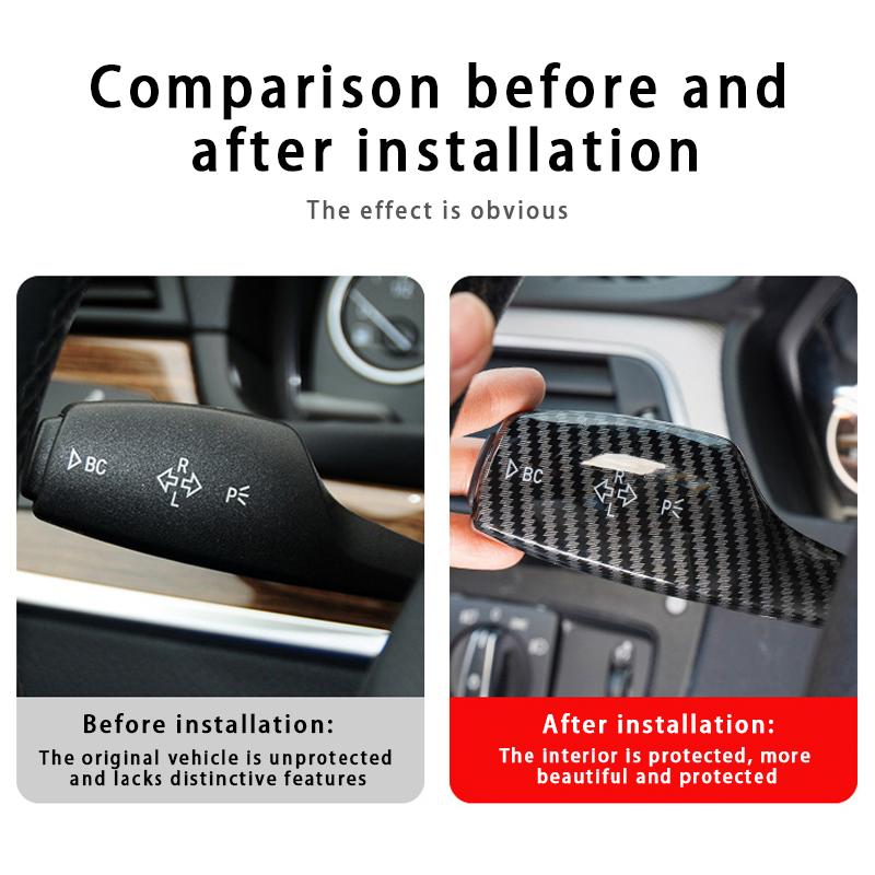 Turn Signal Wiper Switch Trim Steering Wheel Headlight Switch Control Cover Interior Accessories For BMW 1 3 4 5 6 7 Series