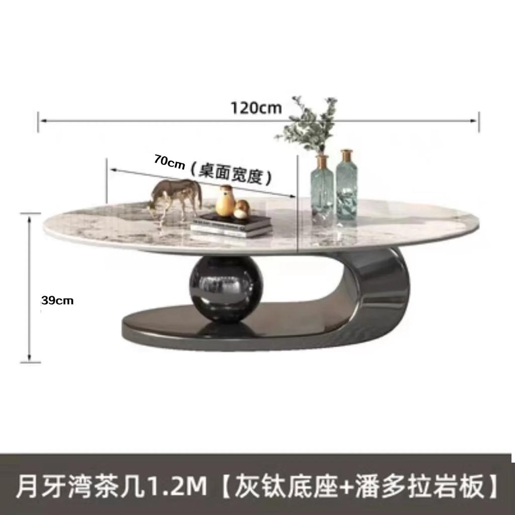 Gold Living Room Coffee Tables Modern Design Decor Oval Coffee Tables Minimalist Mesa De Centro De Sala Furniture Living Room