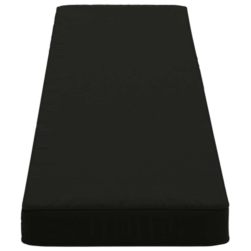 2 piece Bench Cushions VUGHT 2 pcs 100percent Polyester Black