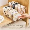 A03F-Clear 2 PCS Kids Shoe Rack 4 Sections Small For Closet Organizer And Storage, Toddler Baby Footwear Holder