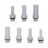 1/8" 1/4" 3/8" 1/2" Außengewinde zu 6/8/10/12mm Schlauchstutzen Gerader Verbinder Kunststoff Aquarium Luftpumpenanschluss Wasserrohradapter