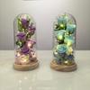 LED Flower Dome: Preserved Rose & Soap Flower Ornament for Valentine's Day, Birthday, Qixi Festival.