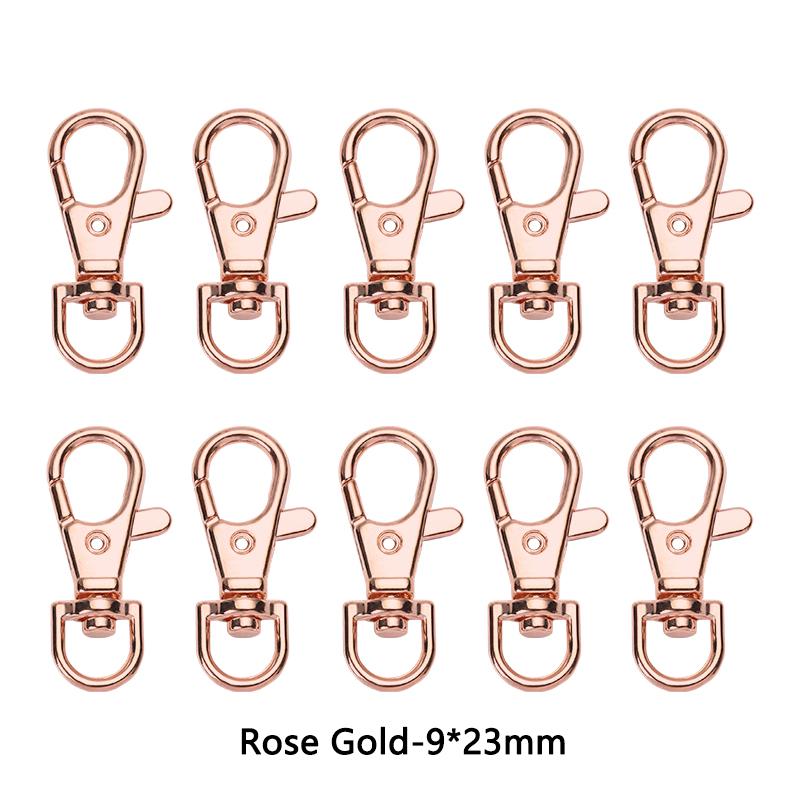 10Pcs/Lot 23/32/36/38mm Lobster Clasp Hooks Keychain 6 Colors DIY Jewelry Making Finding for Necklace Bracelet Chain Supplies