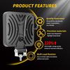 1PC LED work light 4 inch square 16 light 48W modified headlight spotlight headlight