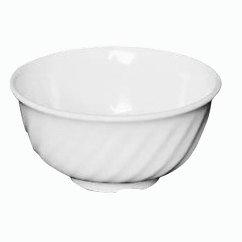 Homeglen A5 White Melamine Rice Bowls - Pack of 4