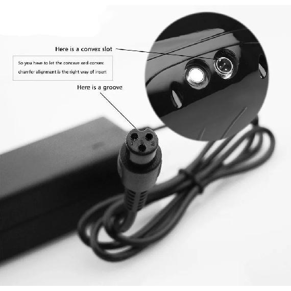 42V 2A Universal Battery Charger for 36v 10S Li-ion Battery Pack Connector GX12 3 Prong