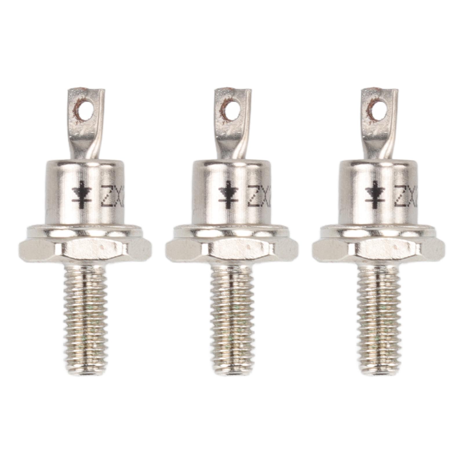 

3PCS Rectifier Diode Spiral 25A Iron High Hardness Spiral Rectifier Module Replacement for