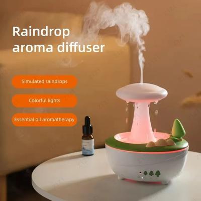 Forest Mushroom Shaped Rainy Humidification Aromatherapy Machine Colorful Lighting Essential Oil Aromatherapy Machine
