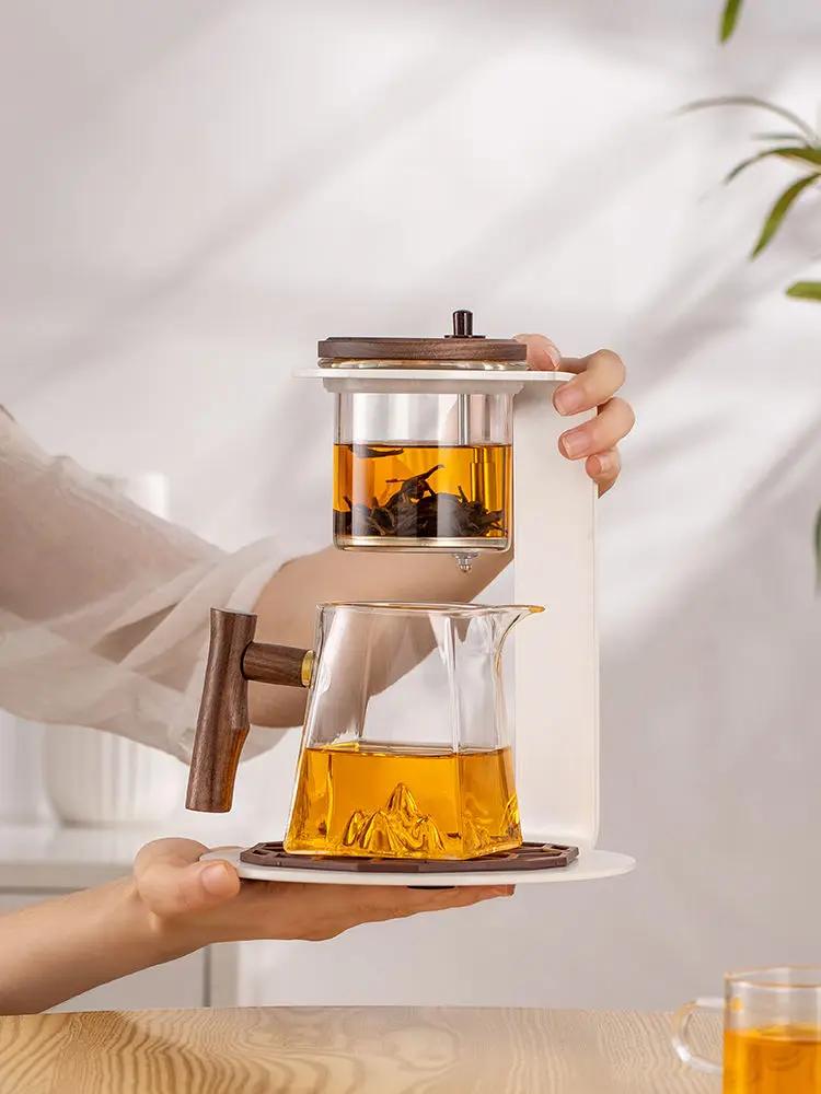 Tea Set Glass Automatic Kung Fu Tea Cup Home Filter Tea Teapot Flowing Cup