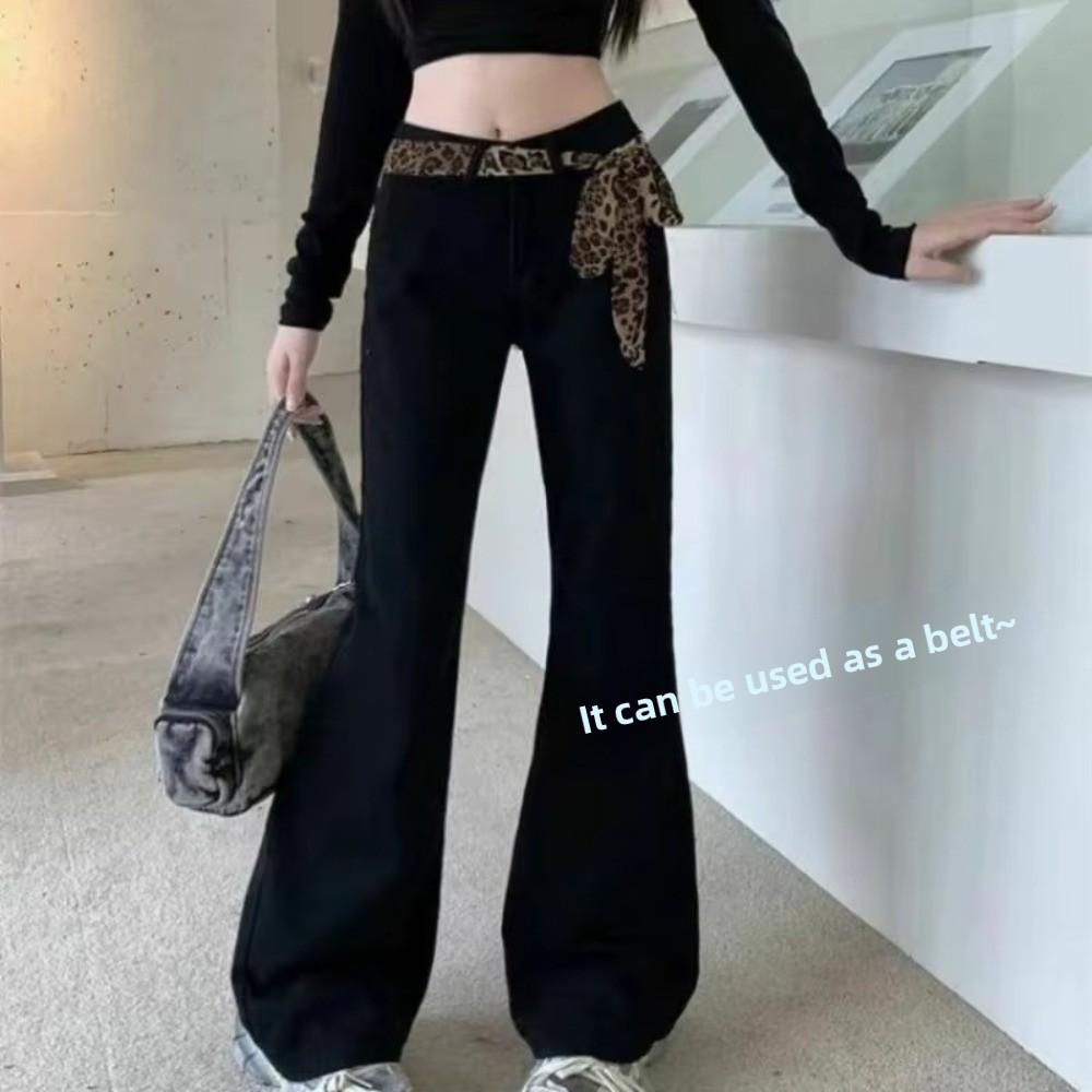 Boho Scarf Belt Leopard Print Women Neckerchief Trendy Hair Band Head Wrap