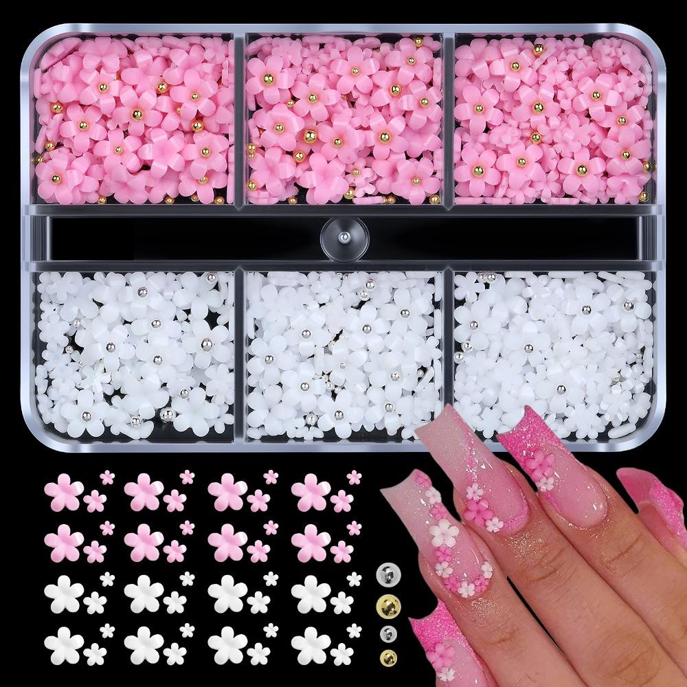 Resin Nail Decor Kawaii Nail Supplies New Flower Nail Art Charms  DIY