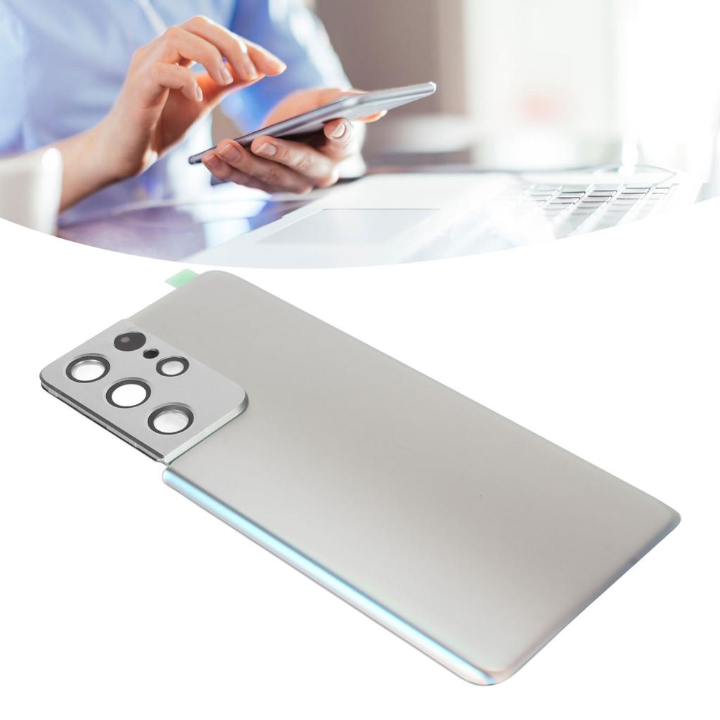 Remplacement Verre Arrière Porte Arrière de Téléphone en Verre avec Bande Adhésive Cadre Caméra Pré-installé pour    1   5G