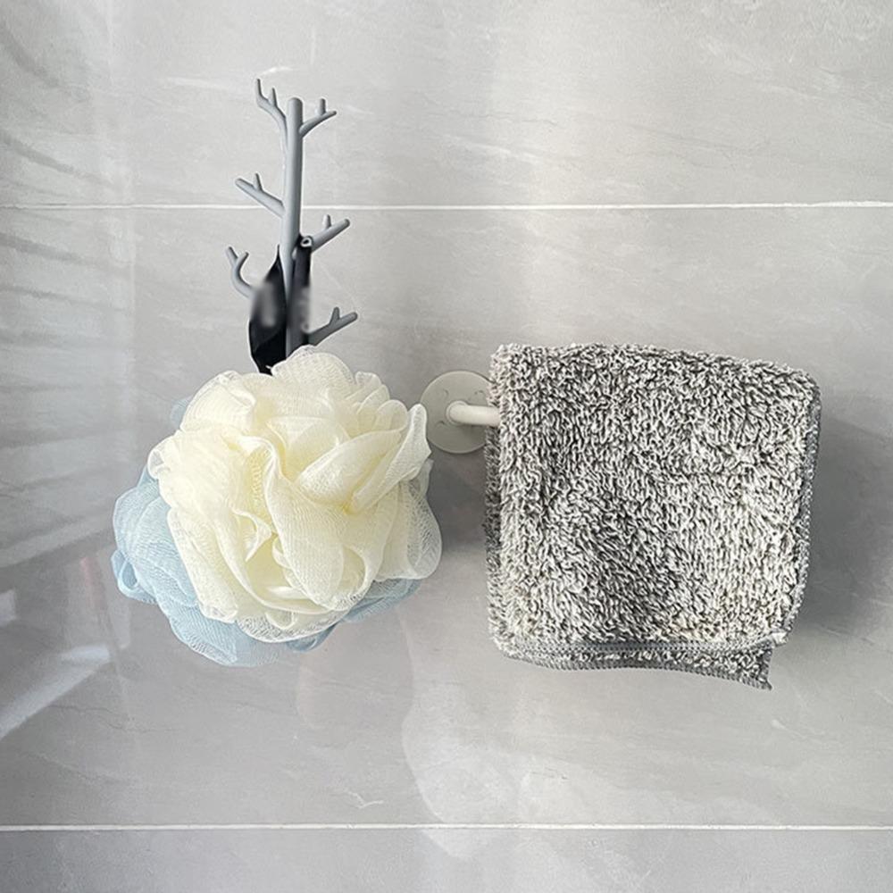 1Pcs Nordic Seamless Adhesive Hanging Sticky Branch Coat Hanger Key Holder Hook Wall Hook