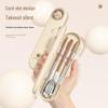 Przenośny zestaw sztućców: Pałeczki i łyżka z pudełkiem do przechowywania dla studentów i do pracy