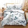Floral Style - Digital Printed Duvet Kit - Polyester - Bedroom Decor -1 Bed Cover +2 Pillowcase (no Pillow Core)